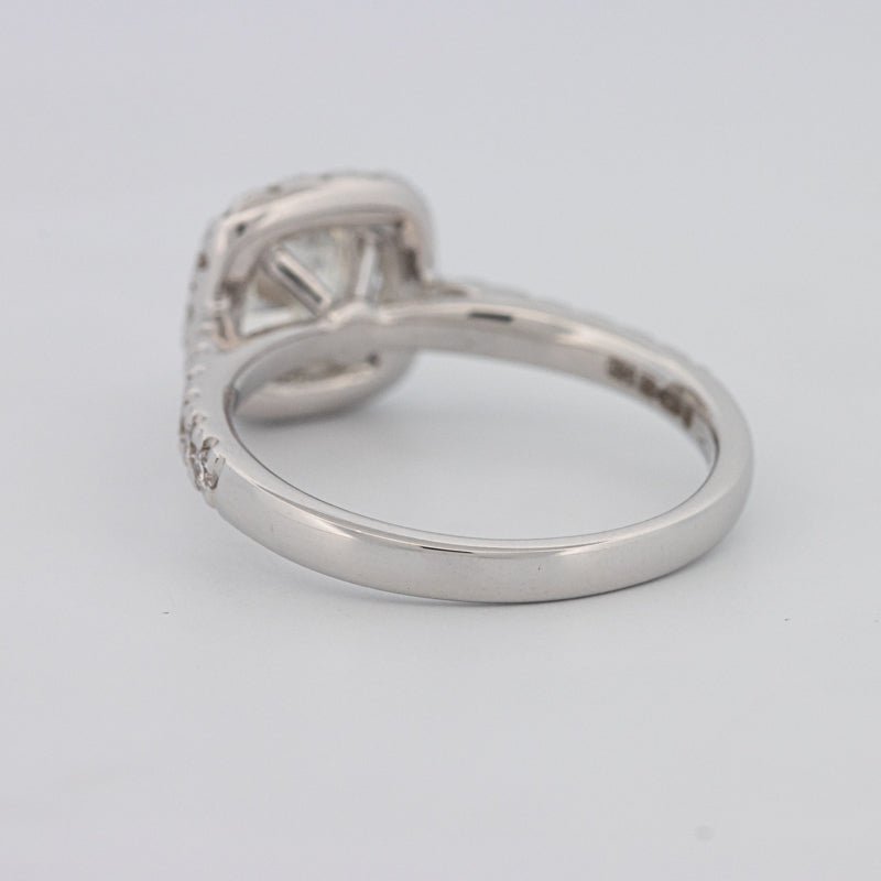 1 CT Cushion Cut Halo Solitaire - ZIZOV DIAMONDS