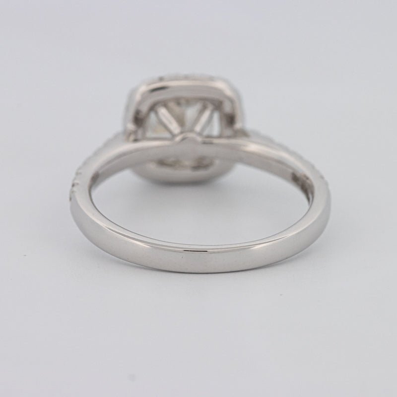 1 CT Cushion Cut Halo Solitaire - ZIZOV DIAMONDS