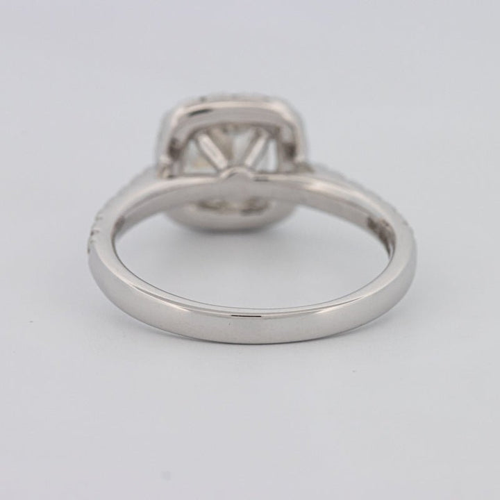 1 CT Cushion Cut Halo Solitaire - ZIZOV DIAMONDS