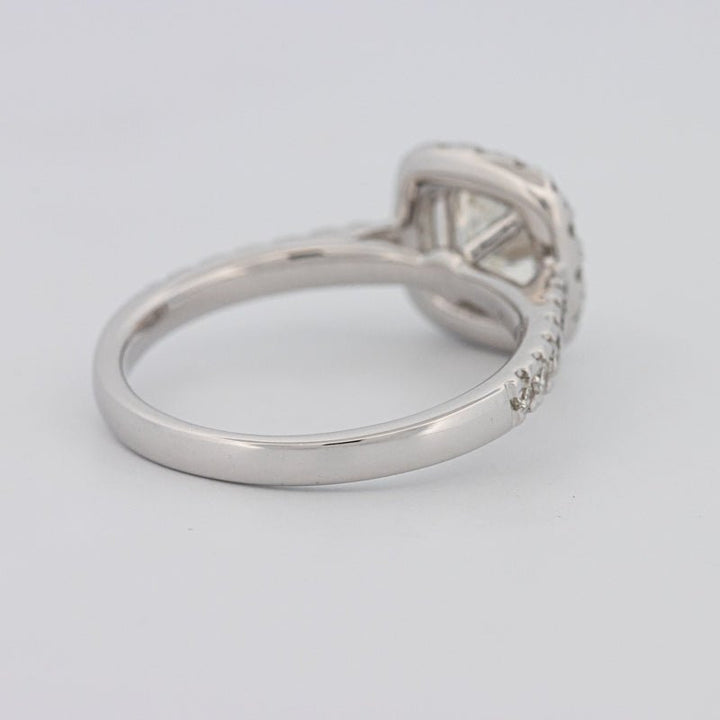 1 CT Cushion Cut Halo Solitaire - ZIZOV DIAMONDS