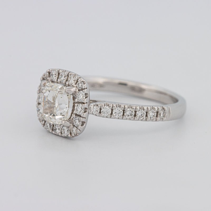 1 CT Cushion Cut Halo Solitaire - ZIZOV DIAMONDS