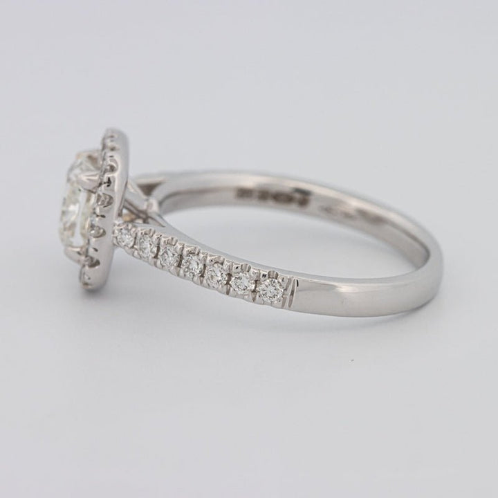 1 CT Cushion Cut Halo Solitaire - ZIZOV DIAMONDS