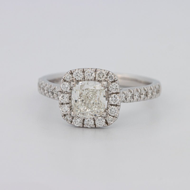 1 CT Cushion Cut Halo Solitaire - ZIZOV DIAMONDS
