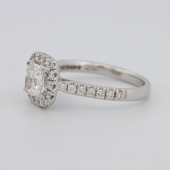 1 CT Cushion Cut Halo Solitaire - ZIZOV DIAMONDS