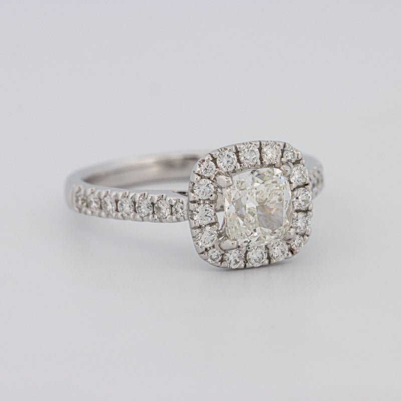 1 CT Cushion Cut Halo Solitaire - ZIZOV DIAMONDS