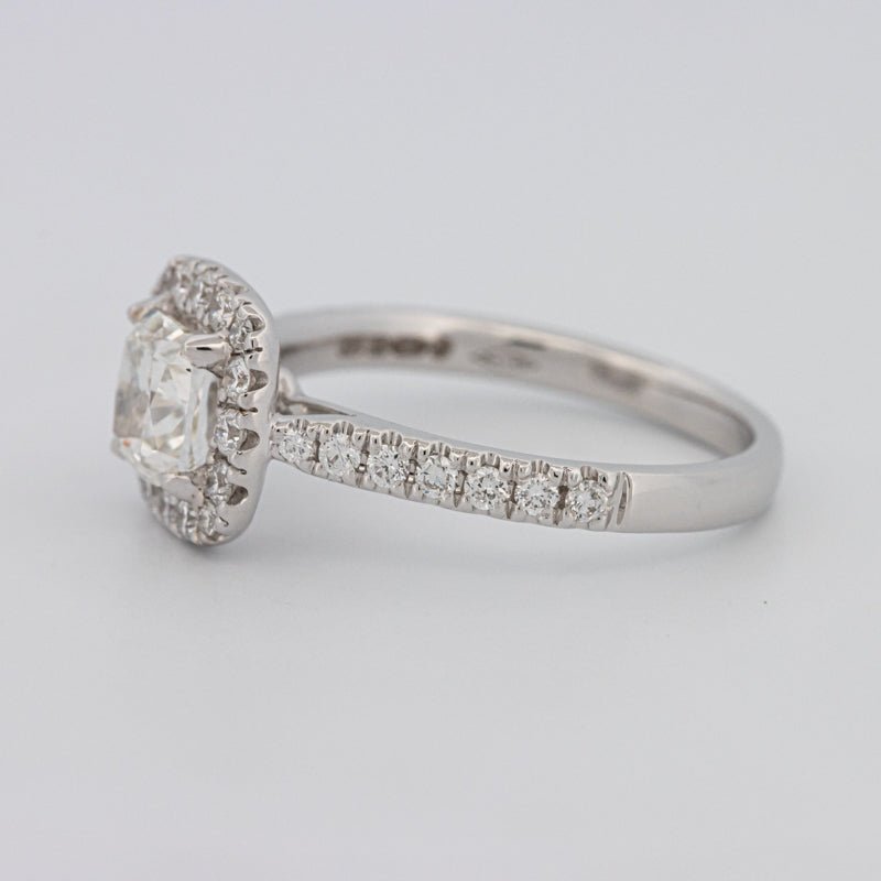 1 CT Cushion Cut Halo Solitaire - ZIZOV DIAMONDS