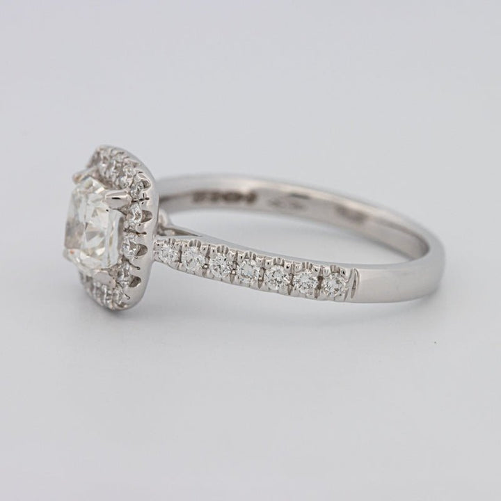 1 CT Cushion Cut Halo Solitaire - ZIZOV DIAMONDS