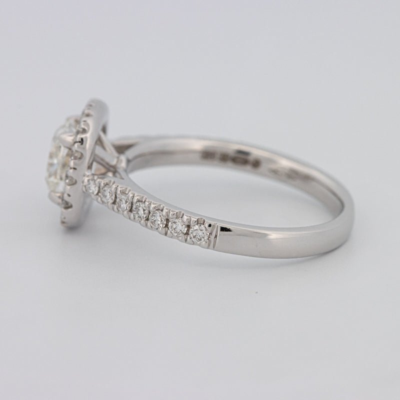 1 CT Cushion Cut Halo Solitaire - ZIZOV DIAMONDS
