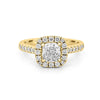 1 CT Cushion Cut Halo Solitaire - ZIZOV DIAMONDS