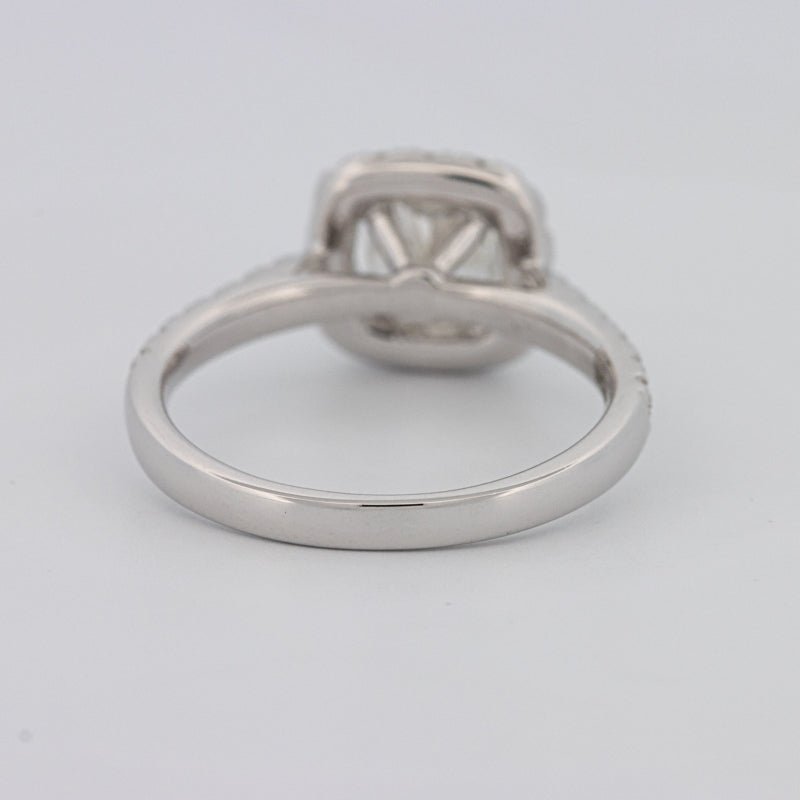 1 CT Cushion Cut Halo Solitaire - ZIZOV DIAMONDS