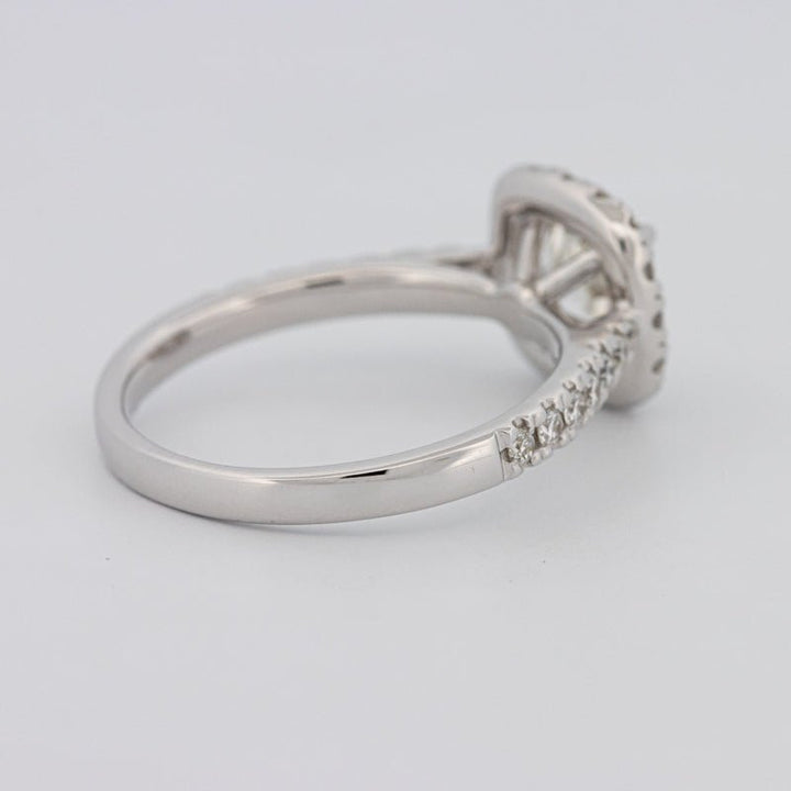 1 CT Cushion Cut Halo Solitaire - ZIZOV DIAMONDS