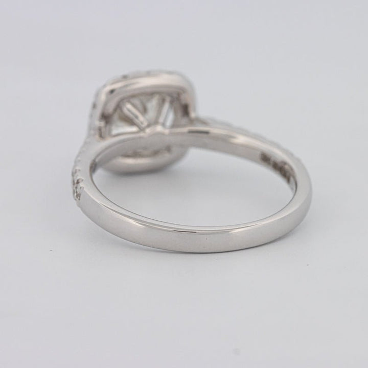 1 CT Cushion Cut Halo Solitaire - ZIZOV DIAMONDS