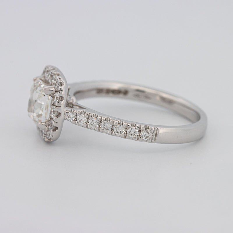 1 CT Cushion Cut Halo Solitaire - ZIZOV DIAMONDS