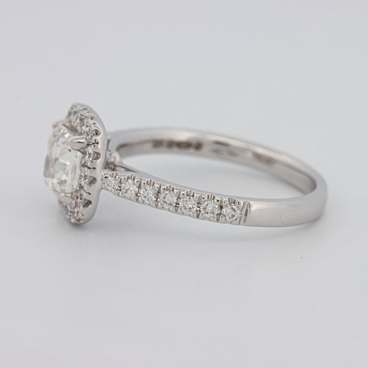 1 CT Cushion Cut Halo Solitaire - ZIZOV DIAMONDS