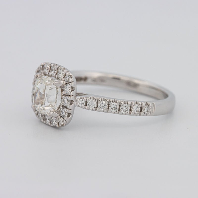 1 CT Cushion Cut Halo Solitaire - ZIZOV DIAMONDS