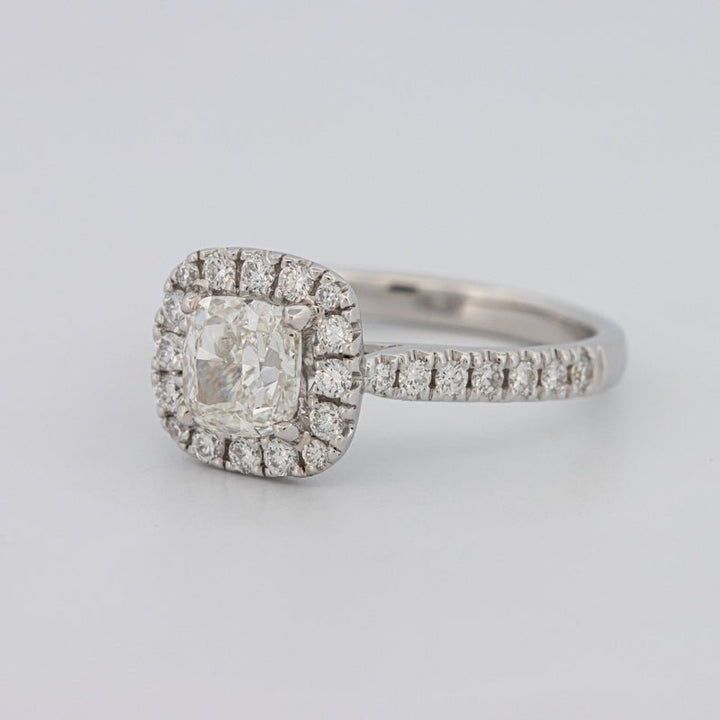 1 CT Cushion Cut Halo Solitaire - ZIZOV DIAMONDS