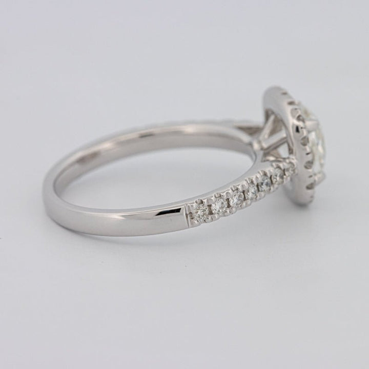1 CT Cushion Cut Halo Solitaire - ZIZOV DIAMONDS