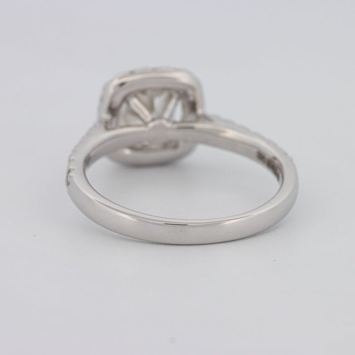 1 CT Cushion Cut Halo Solitaire - ZIZOV DIAMONDS