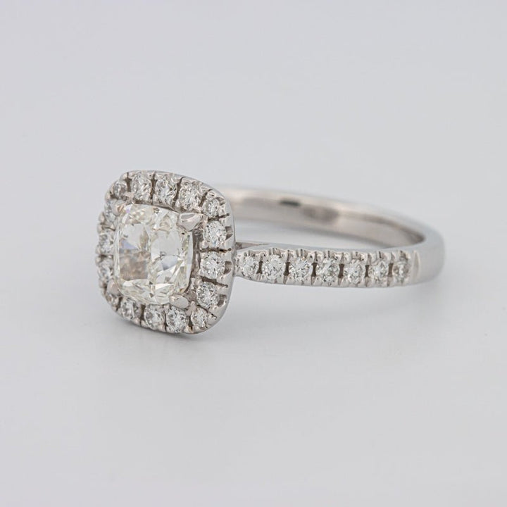 1 CT Cushion Cut Halo Solitaire - ZIZOV DIAMONDS