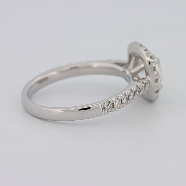 1 CT Cushion Cut Halo Solitaire - ZIZOV DIAMONDS