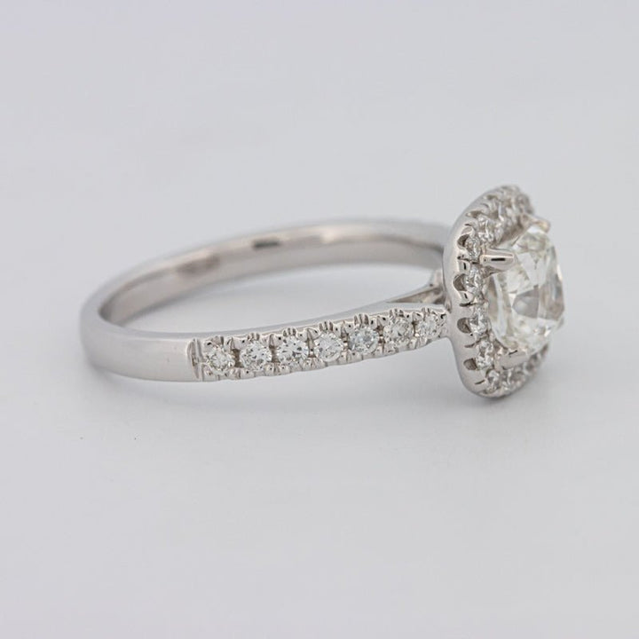 1 CT Cushion Cut Halo Solitaire - ZIZOV DIAMONDS