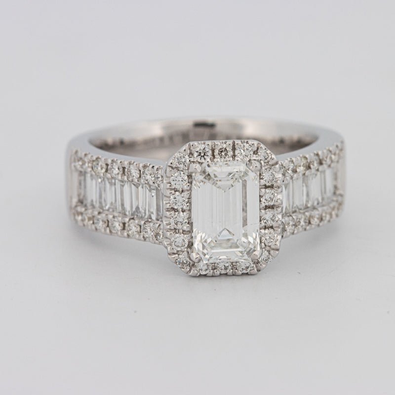 1 CT Emerald Cut Baguette Ring (LG) - ZIZOV DIAMONDS