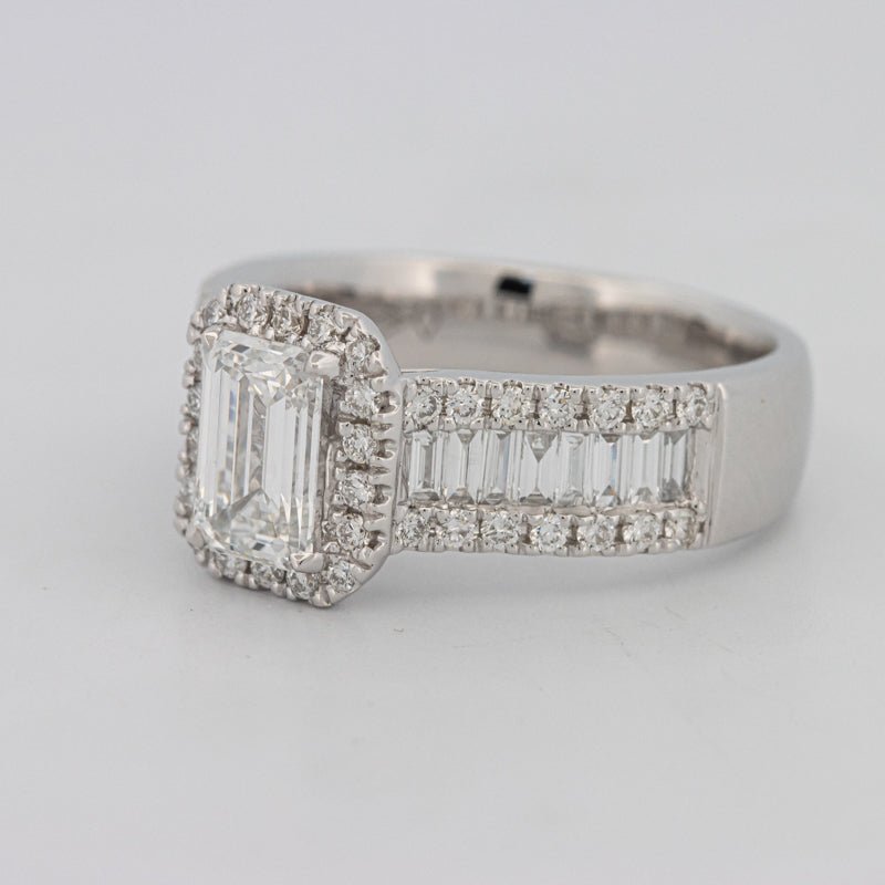 1 CT Emerald Cut Baguette Ring (LG) - ZIZOV DIAMONDS