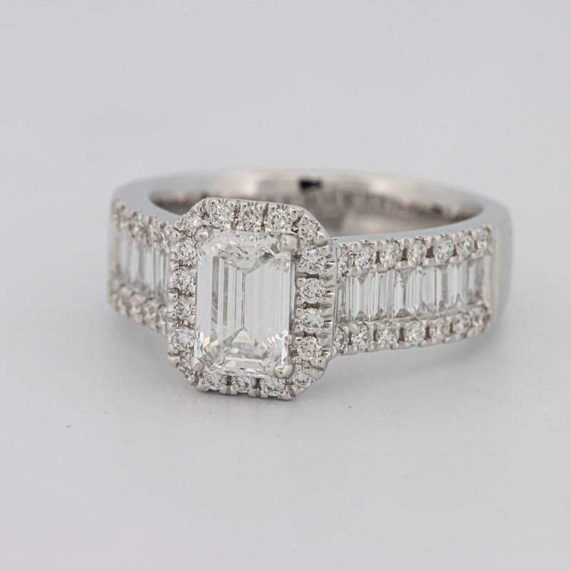 1 CT Emerald Cut Baguette Ring (LG) - ZIZOV DIAMONDS