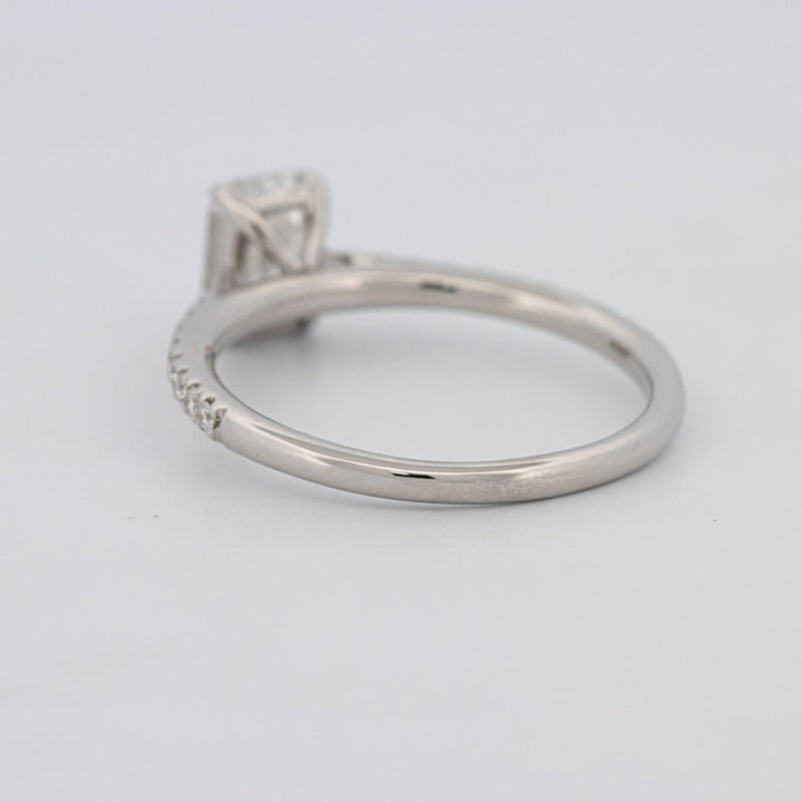 1 CT Emerald Cut Solitaire Pavé Ring - ZIZOV DIAMONDS