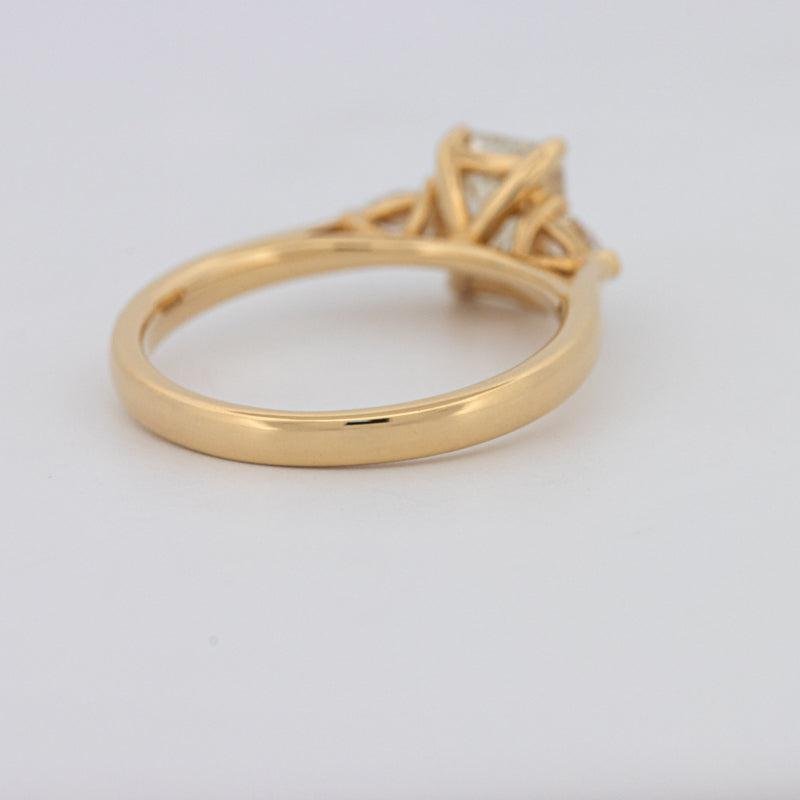 1 CT Emerald Cut Trilogy Ring - ZIZOV DIAMONDS