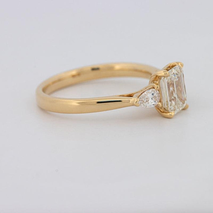 1 CT Emerald Cut Trilogy Ring - ZIZOV DIAMONDS