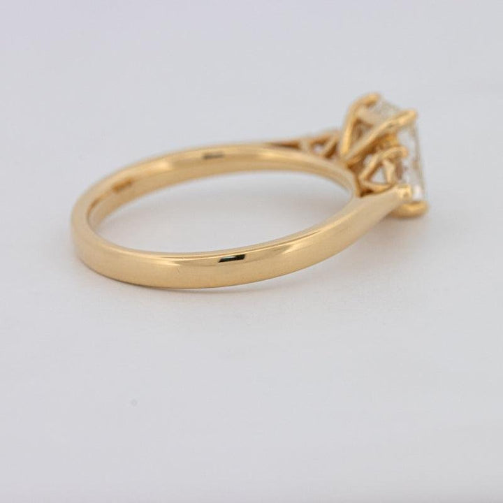 1 CT Emerald Cut Trilogy Ring - ZIZOV DIAMONDS