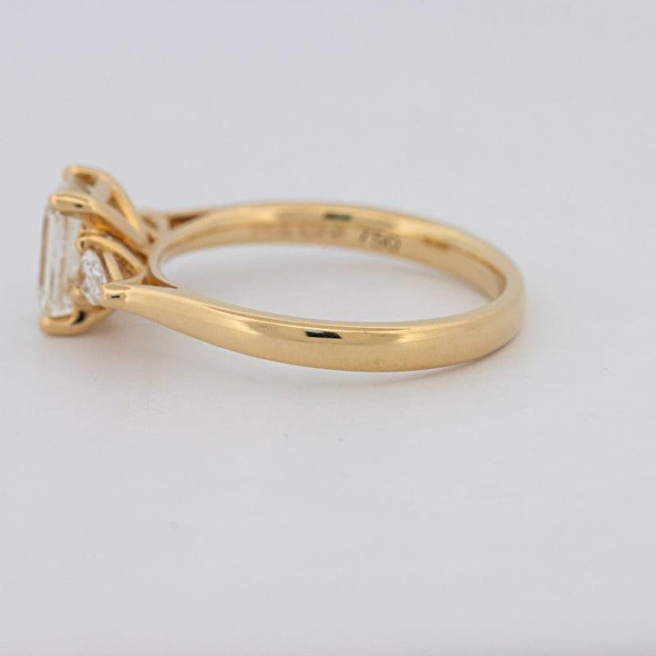 1 CT Emerald Cut Trilogy Ring - ZIZOV DIAMONDS
