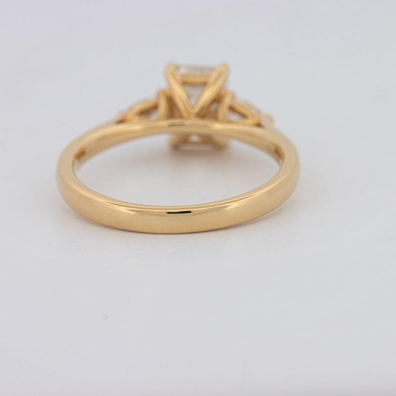 1 CT Emerald Cut Trilogy Ring - ZIZOV DIAMONDS