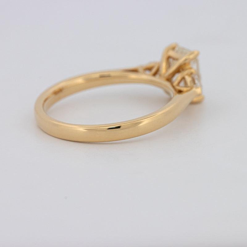 1 CT Emerald Cut Trilogy Ring - ZIZOV DIAMONDS