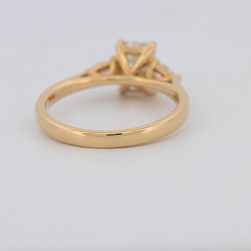 1 CT Emerald Cut Trilogy Ring - ZIZOV DIAMONDS