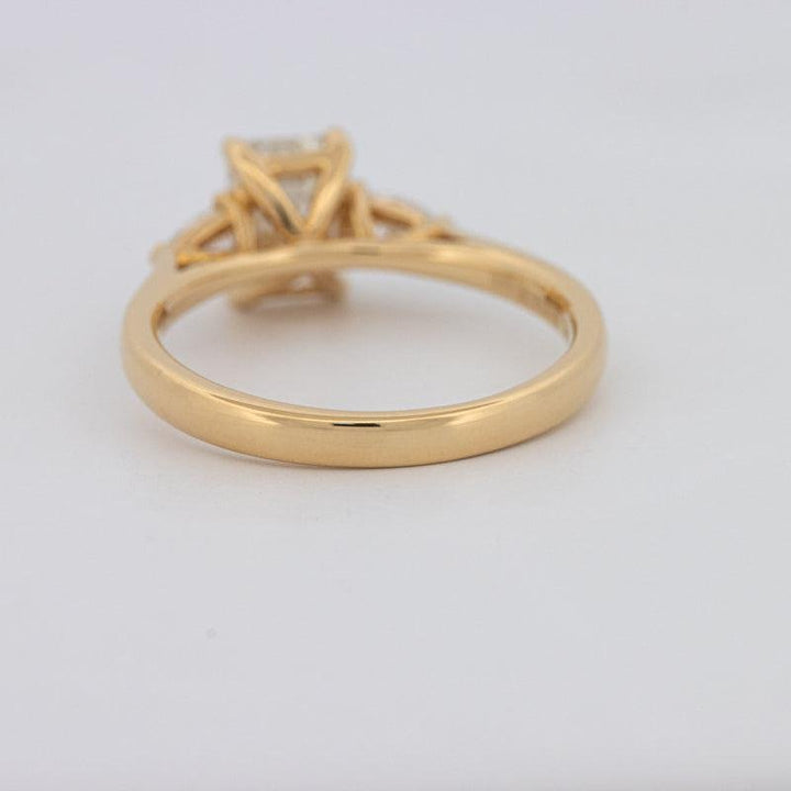 1 CT Emerald Cut Trilogy Ring - ZIZOV DIAMONDS