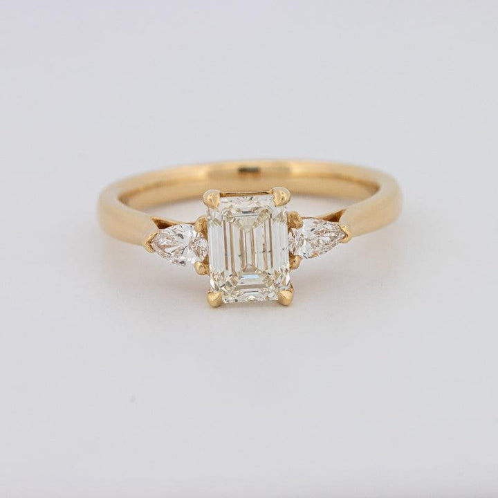 1 CT Emerald Cut Trilogy Ring - ZIZOV DIAMONDS