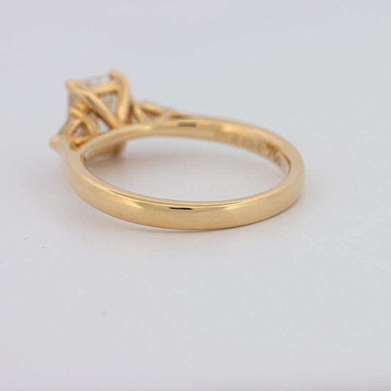 1 CT Emerald Cut Trilogy Ring - ZIZOV DIAMONDS