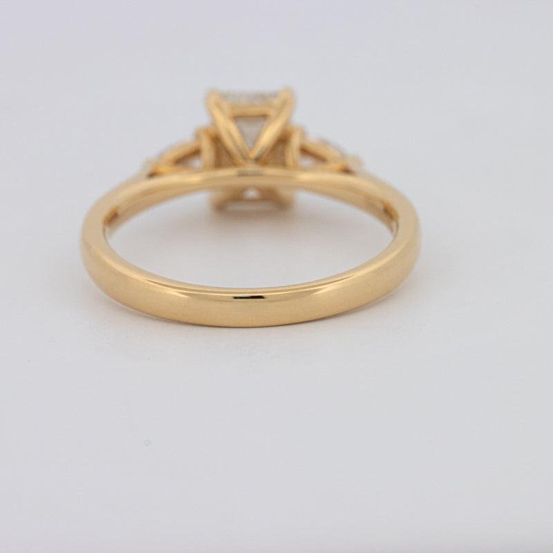 1 CT Emerald Cut Trilogy Ring - ZIZOV DIAMONDS