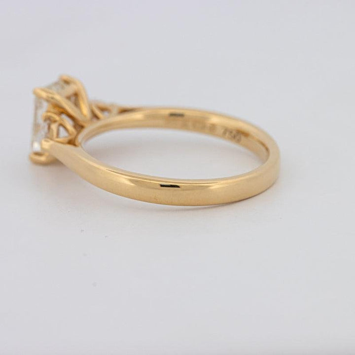 1 CT Emerald Cut Trilogy Ring - ZIZOV DIAMONDS