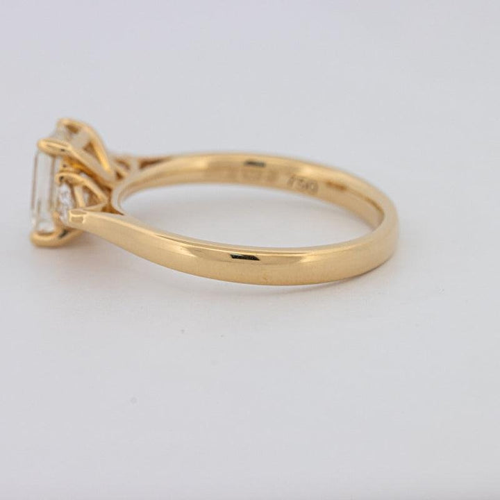 1 CT Emerald Cut Trilogy Ring - ZIZOV DIAMONDS