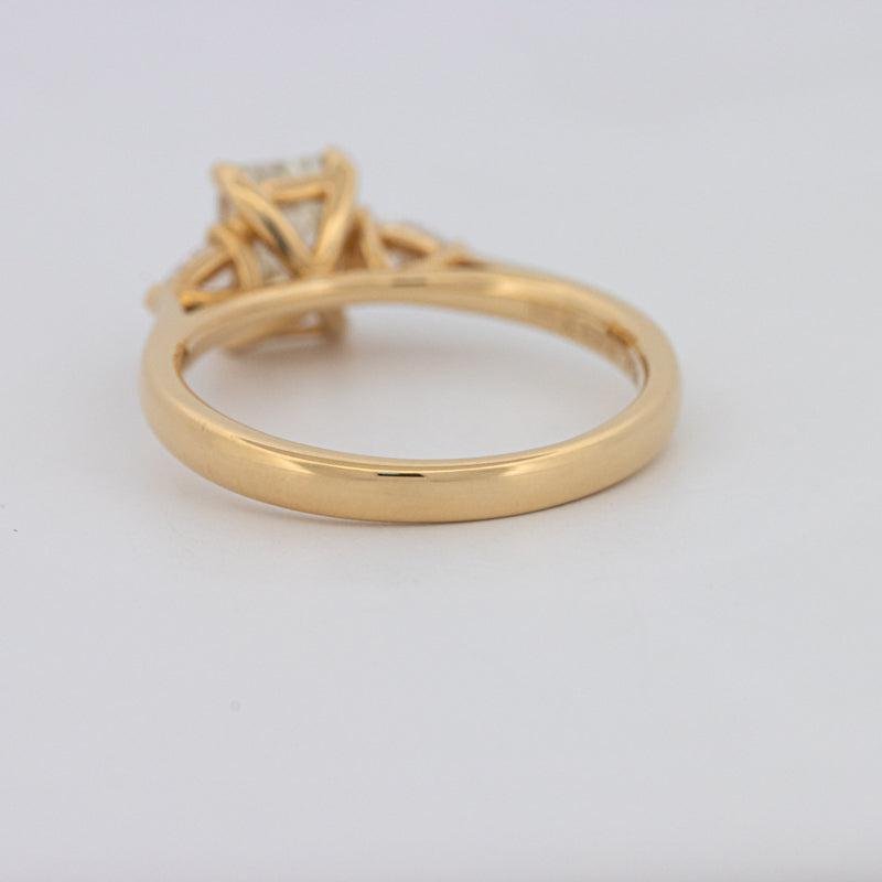 1 CT Emerald Cut Trilogy Ring - ZIZOV DIAMONDS