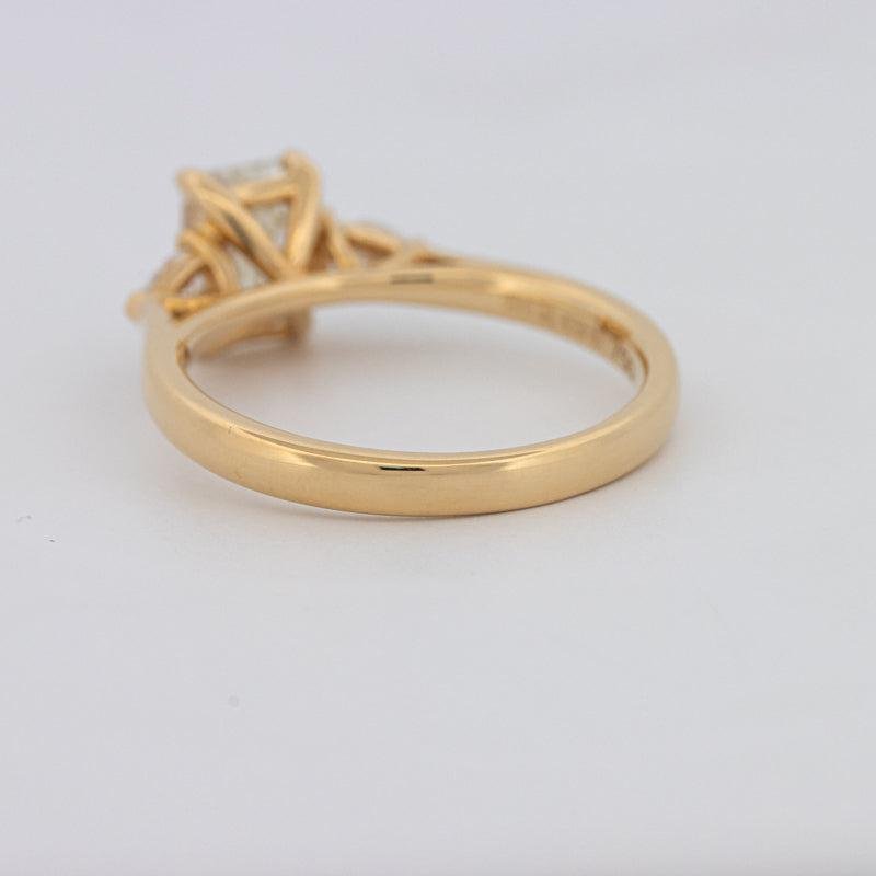 1 CT Emerald Cut Trilogy Ring - ZIZOV DIAMONDS