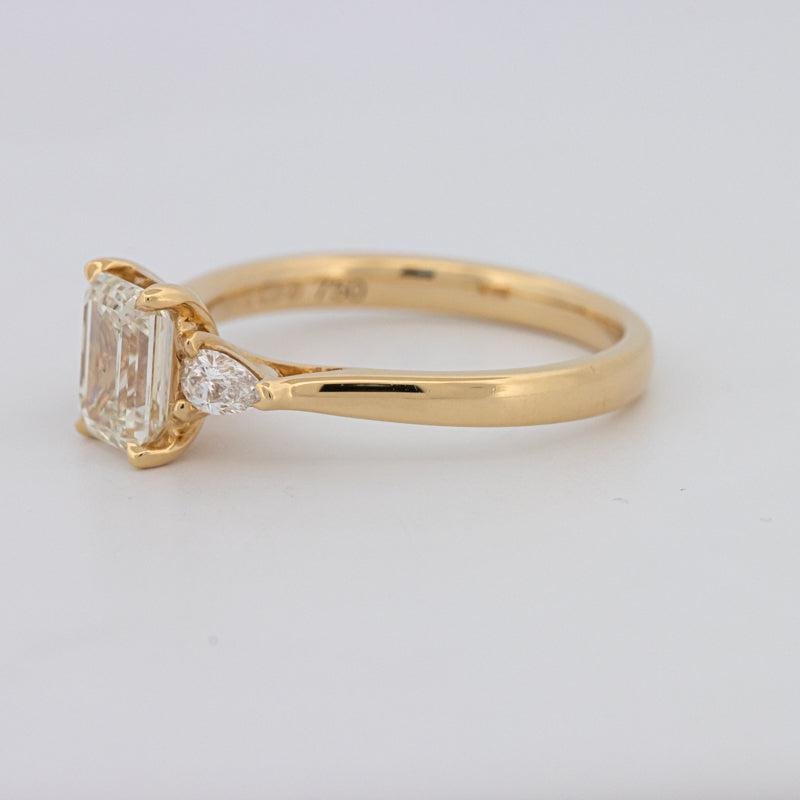 1 CT Emerald Cut Trilogy Ring - ZIZOV DIAMONDS