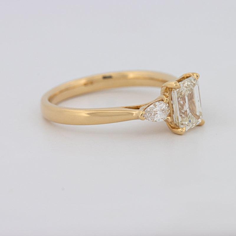 1 CT Emerald Cut Trilogy Ring - ZIZOV DIAMONDS