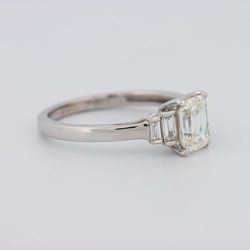 1 CT Emerald Cut Trilogy Solitaire - ZIZOV DIAMONDS