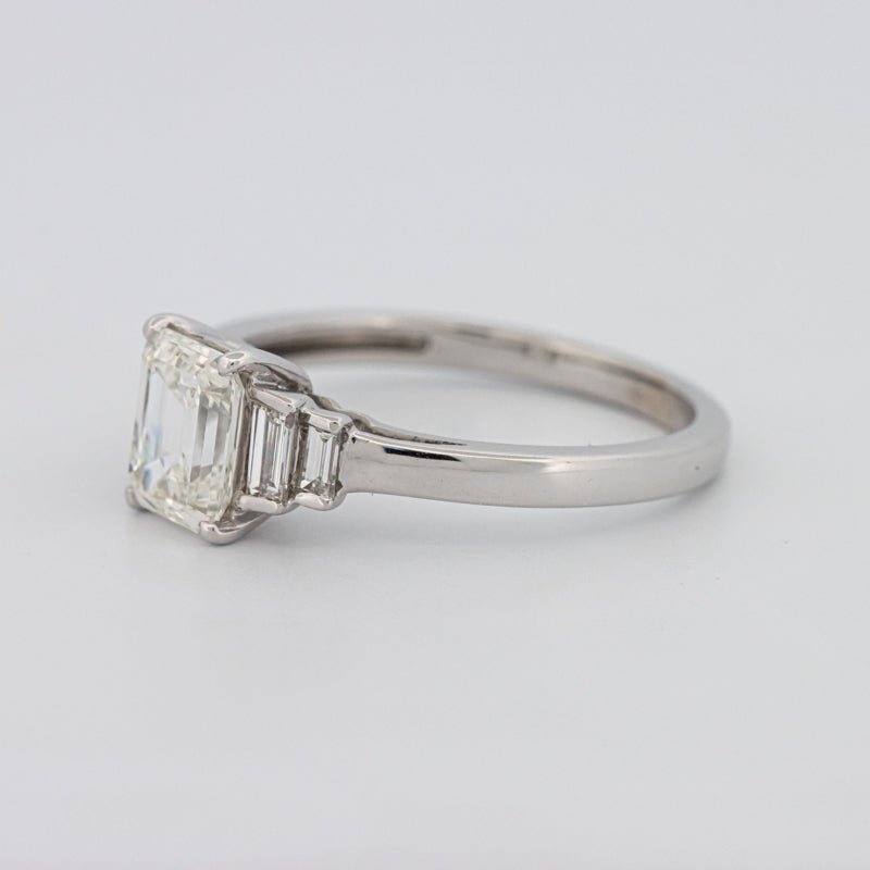 1 CT Emerald Cut Trilogy Solitaire - ZIZOV DIAMONDS