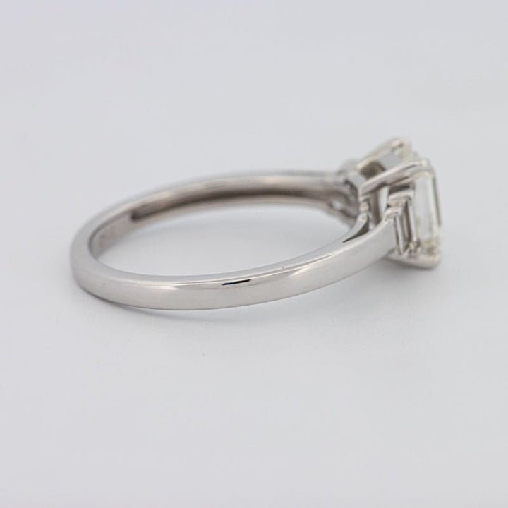 1 CT Emerald Cut Trilogy Solitaire - ZIZOV DIAMONDS