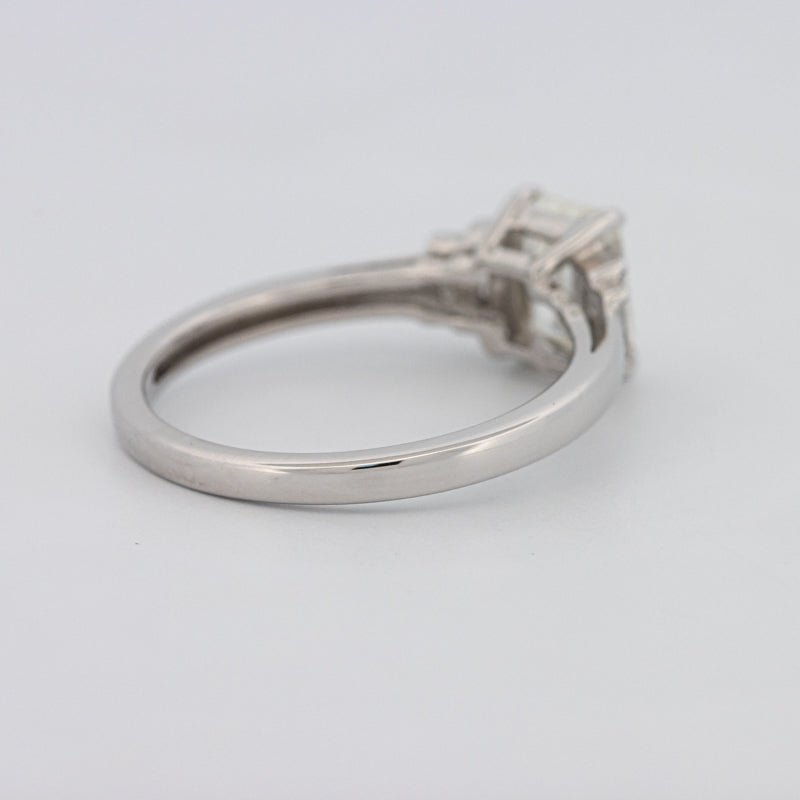 1 CT Emerald Cut Trilogy Solitaire - ZIZOV DIAMONDS